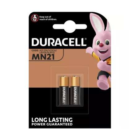 Pile Alcaline MN21 - A23 Duracell x 2pcs | Smarty Paris 18e